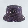 Reversible Bucket Hat Summer Sun Hats For Women Printed Bucket Hats-Bucket Hats-Arimonz-galaxy-Arimonz