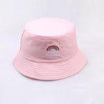 Reversible Bucket Hat Summer Sun Hats For Women Printed Bucket Hats-Bucket Hats-Arimonz-rainbow pink-Arimonz