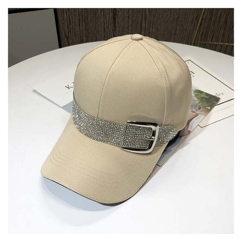 Rhinestone Belt Baseball Caps For Women Snapback Caps Outdoor Sun Hat-Women's Caps-Arimonz-Arimonz