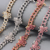 Rhinestone Cuban Link Butterfly Anklet Bracelet for Women Anklets-Anklets-Arimonz-Arimonz