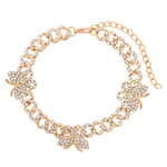 Rhinestone Cuban Link Butterfly Anklet Bracelet for Women Anklets-Anklets-Arimonz-Butterfly Gold-Arimonz