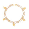 Rhinestone Cuban Link Butterfly Anklet Bracelet for Women Anklets-Anklets-Arimonz-Butterfly Gold Small Chain-Arimonz