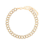 Rhinestone Cuban Link Butterfly Anklet Bracelet for Women Anklets-Anklets-Arimonz-Gold Small Chain-Arimonz