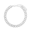 Rhinestone Cuban Link Butterfly Anklet Bracelet for Women Anklets-Anklets-Arimonz-Silver Small Chain-Arimonz