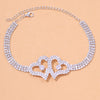 Rhinestone Double Heart Anklet for Women Hollow Out Love Foot Anklet-Anklets-Arimonz-Arimonz