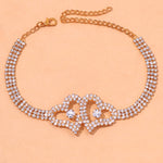 Rhinestone Double Heart Anklet for Women Hollow Out Love Foot Anklet-Anklets-Arimonz-TYPE 3-Gold-Arimonz