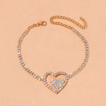 Rhinestone Double Heart Anklet for Women Hollow Out Love Foot Anklet-Anklets-Arimonz-TYPE 4-Gold-Arimonz