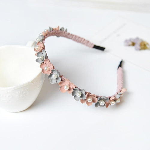 Rhinestone Flower Headband-Hair Accessories-Arimonz-Arimonz