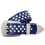 Rhinestone Genuine Leather Belts Pin Buckle Belt Woman Metal Pin Belt-Belts-Arimonz-Arimonz