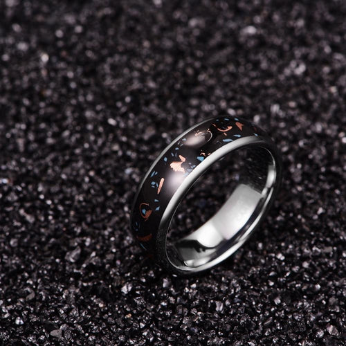 Rhodium Plated Retro Copper Shavings Ring-Rings-Arimonz-Arimonz
