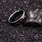 Rhodium Plated Retro Copper Shavings Ring-Rings-Arimonz-Arimonz