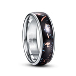 Rhodium Plated Retro Copper Shavings Ring-Rings-Arimonz-Arimonz