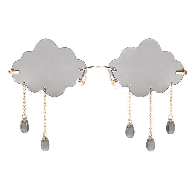 Rimless Rain Clouds Sunglasses For Women Fashionable Sunglasses-Sunglasses-Arimonz-gray-Arimonz