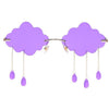 Rimless Rain Clouds Sunglasses For Women Fashionable Sunglasses-Sunglasses-Arimonz-purple-Arimonz