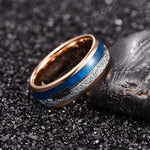 Rings - Blue Shell Meteorite Arrow Dome Ring