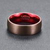 Rings - Brown Surface Red Liner Ring