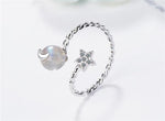 Rings - Crystal Heart Fashionable Ring Personality Women Resizable Ring