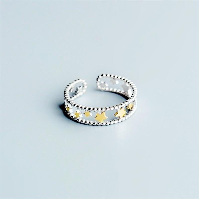 Rings - Double Layer Cute Star Ring Women Adjustable Ring