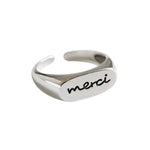 Rings - Merci Adjustable Fashion Ring Trendy Ring Jewelry For Women