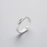 Rings - Minimalist Twist Line Adjustable Ring
