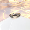 Rings - Vintage Heart With Angel Wings Ring For Women Adjustable Ring Fashion Ring Jewelry