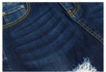 Ripped Bodycon Denim Skirts Women Midi Pencil Skirt Wrap Jeans Skirt-Denim Skirts-Arimonz-Arimonz
