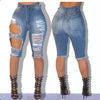 Ripped Shorts High Waist-Denim Shorts-Arimonz-Arimonz