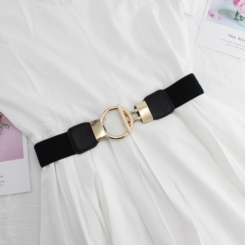 Round Buckle Elastic Belt-Belts-Arimonz-Arimonz