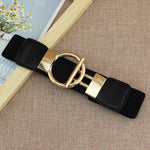 Round Buckle Elastic Belt-Belts-Arimonz-Black-Arimonz