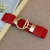 Round Buckle Elastic Belt-Belts-Arimonz-Red-Arimonz
