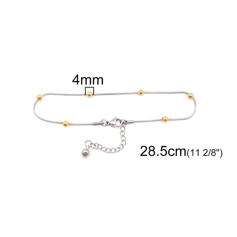 Round Charm Anklet Bracelet For Women Jewelry Barefoot Chain-Anklets-Arimonz-Arimonz