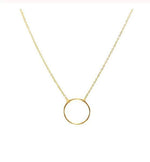 Round Circle Pendant Necklace for Women Fashion Chain Statement Necklace-Necklaces-Arimonz-Gold-Arimonz
