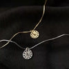 Round Compass Pendant Necklace Clavicle Chain For Women Jewelry-Necklaces-Arimonz-Arimonz