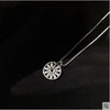 Round Compass Pendant Necklace Clavicle Chain For Women Jewelry-Necklaces-Arimonz-Arimonz