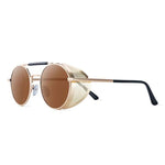 Round Sunglasses For Women Glasses Vintage Fashionable Sunglasses-Sunglasses-Arimonz-Gold Brown-Arimonz