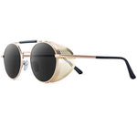 Round Sunglasses For Women Glasses Vintage Fashionable Sunglasses-Sunglasses-Arimonz-Gold Gray-Arimonz