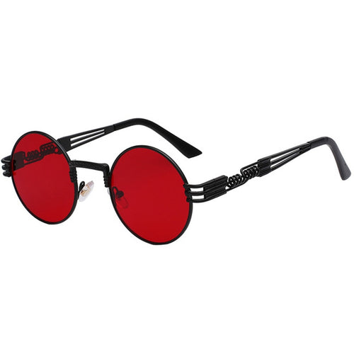 Round Sunglasses Women Metal Glasses Vintage Sunglasses-Sunglasses-Arimonz-Arimonz