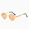 Round Sunglasses Women Metal Glasses Vintage Sunglasses-Sunglasses-Arimonz-Gold Brown-Arimonz