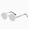 Round Sunglasses Women Metal Glasses Vintage Sunglasses-Sunglasses-Arimonz-Silver-Arimonz