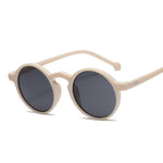 Round Sunglasses Women Sun Glasses Vintage Retro Small Frame Glasses-Sunglasses-Arimonz-Beige-Arimonz