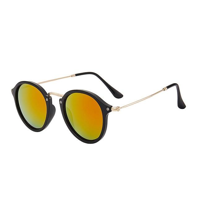 Round Vintage Sunglasses for Women Fashionable Women Sunglasses-Sunglasses-Arimonz-Gradient Gold-Arimonz
