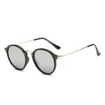 Round Vintage Sunglasses for Women Fashionable Women Sunglasses-Sunglasses-Arimonz-Transparent Black Gold-Arimonz