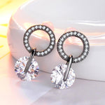 Round Women Drop Earrings Stylish Women Earring Jewelry-Earrings-Arimonz-Black-Arimonz