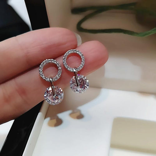 Round Women Drop Earrings Stylish Women Earring Jewelry-Earrings-Arimonz-Arimonz