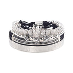 Royalty Crown Set Bracelet-Braceletes-Arimonz-Silver-Arimonz