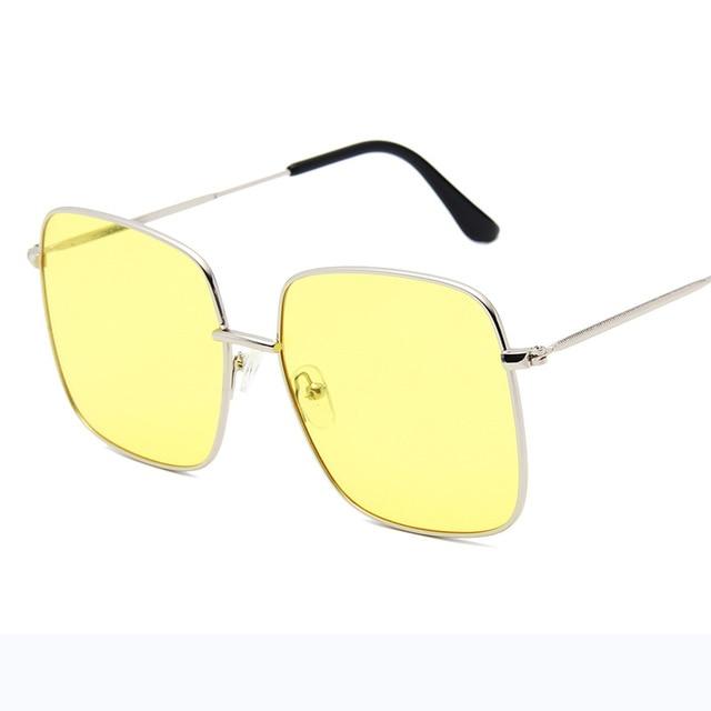 Sadie Retro Sunglasses-Sunglasses-Arimonz-Silver Yellow-Arimonz
