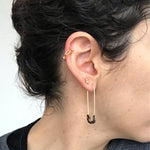 Safety Pin Studs Earrings for Women Jewelry Ear Cuff Accessories-Earrings-Arimonz-Arimonz