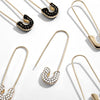 Safety Pin Studs Earrings for Women Jewelry Ear Cuff Accessories-Earrings-Arimonz-Arimonz