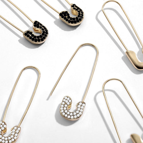 Safety Pin Studs Earrings for Women Jewelry Ear Cuff Accessories-Earrings-Arimonz-Arimonz