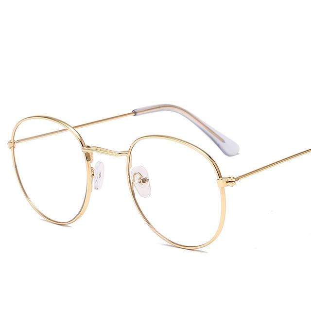 Sarah Vintage Oval Classic Sunglasses-Sunglasses-Arimonz-Gold-T-Arimonz
